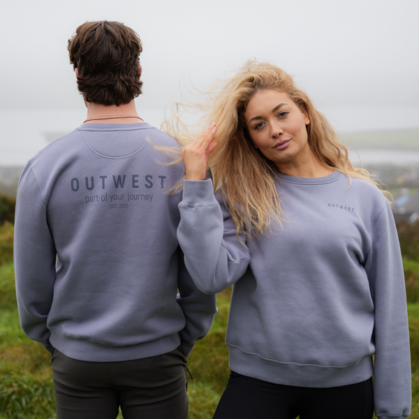 Unisex 'Journey' Peninsula Crewneck - Blue Granite