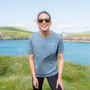 Womens Steel Blue Irish Summer T-Shirt