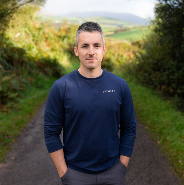 Mens Navy Irish Summer Long Sleeve