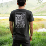 Men's 'The Cliffs' Graphic Trail T-Shirt - Off-Black