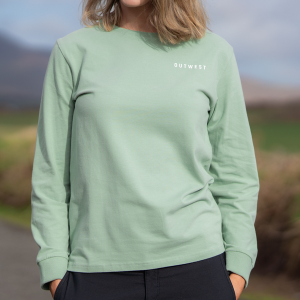 Womens Duck Egg Irish Summer Long Sleeve