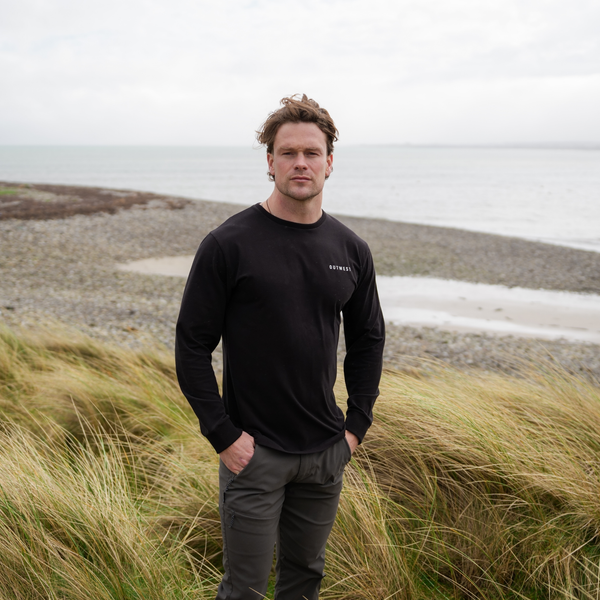 Mens Black Irish Summer Long Sleeve