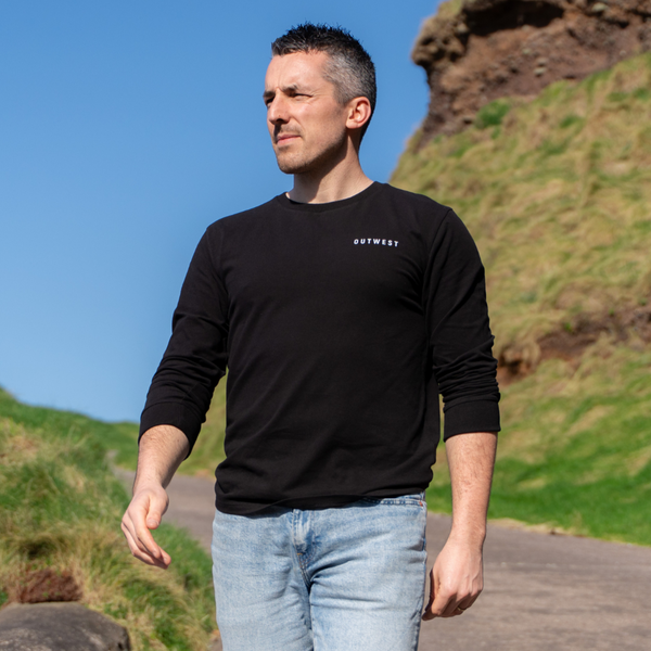 Mens Black Irish Summer Long Sleeve