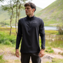 Men's Technical Half Zip - Black