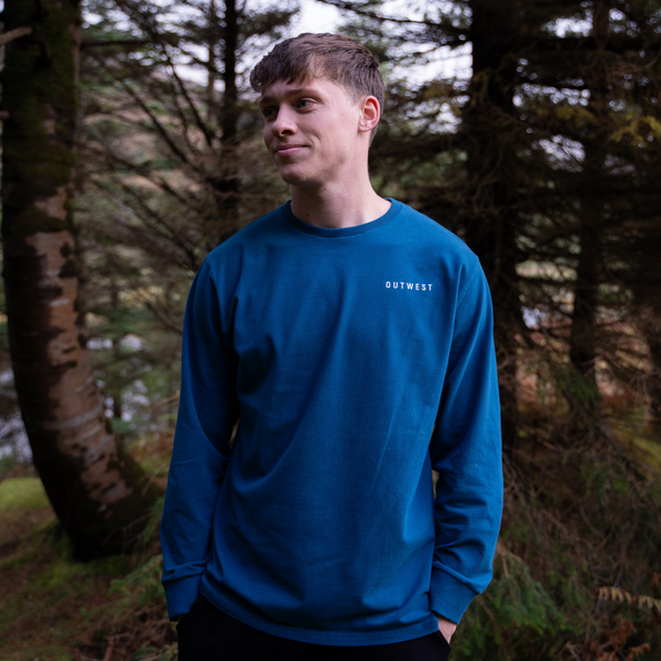 Mens Teal Irish Summer Long Sleeve