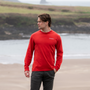 Mens Red Irish Summer Long Sleeve