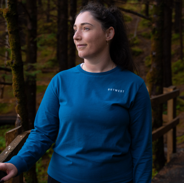 Womens Teal Irish Summer Long Sleeve