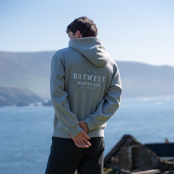 Unisex Origin 'Training Club' Hoodie - Heather Grey