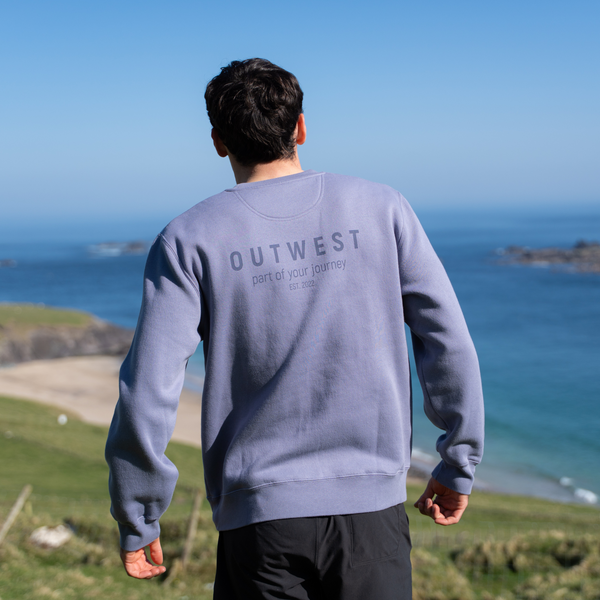 Unisex 'Journey' Peninsula Crewneck - Blue Granite