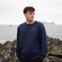Unisex 'Outwest' Graphic Crewneck - Navy Blue
