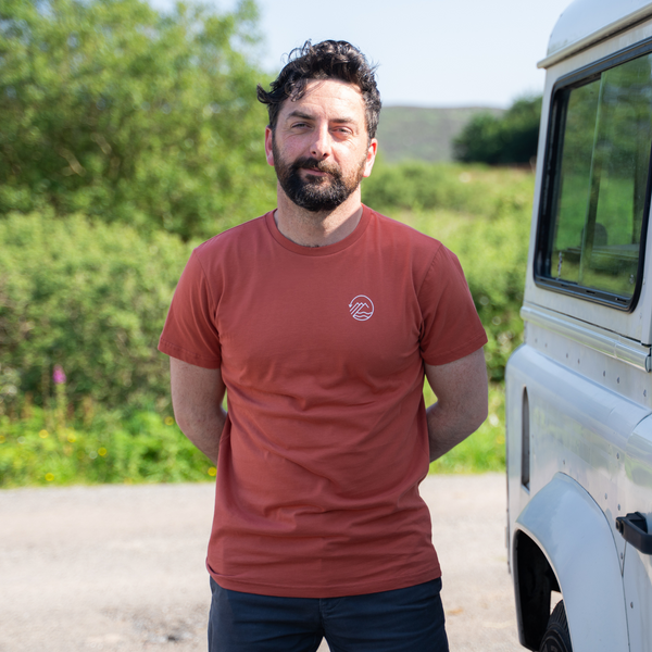 Men’s ‘Outwest’ - Graphic Trail T-Shirt - Clay