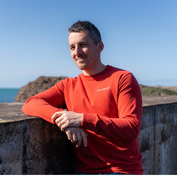 Mens Red Irish Summer Long Sleeve