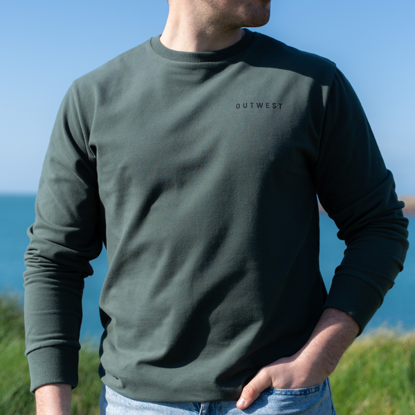 Mens Dark Green Irish Summer Long Sleeve