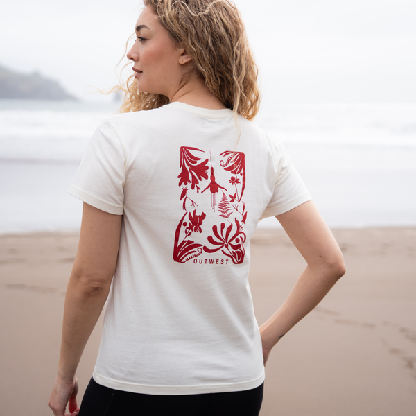 Women’s 'Wildflower' Graphic Trail T-Shirt - Off-White