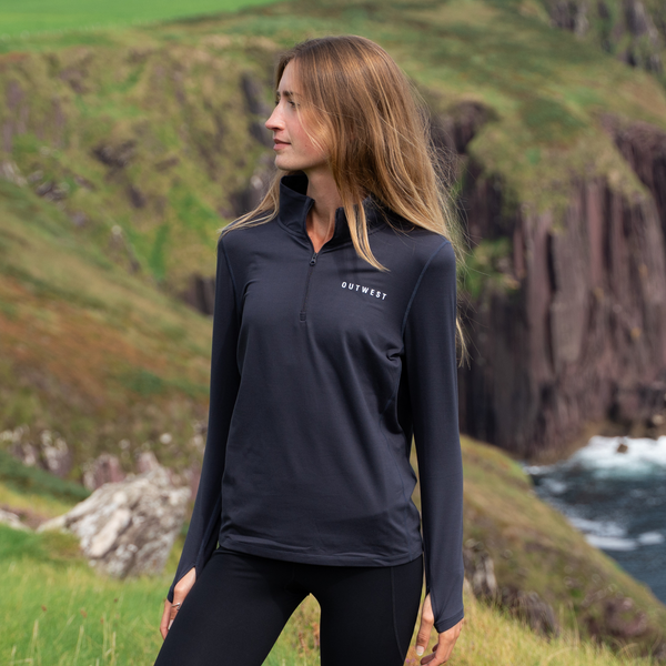 Women's Technical Half Zip - Charcoal
