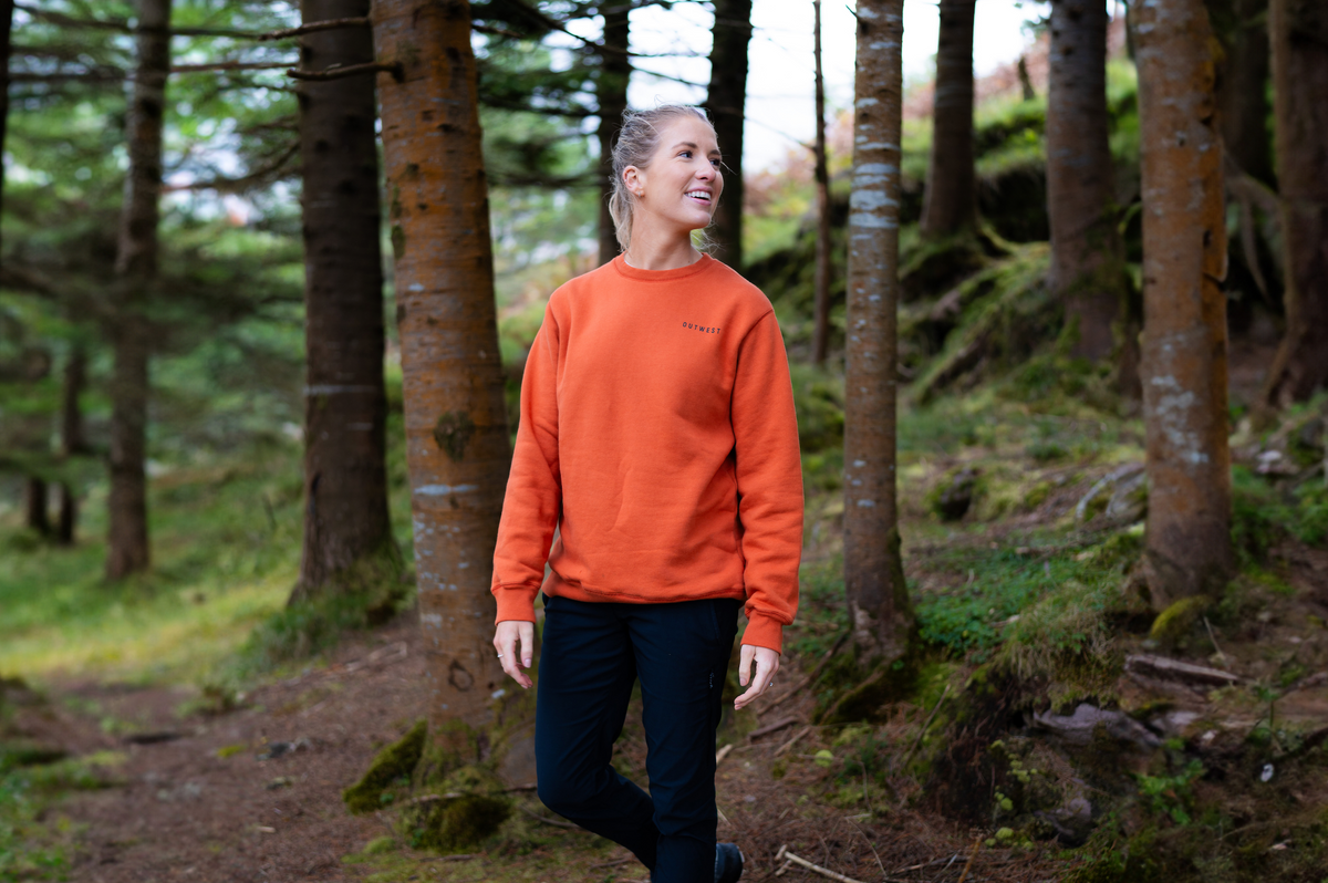 Campfire Crewneck - Burnt Orange– OUTWEST Ireland